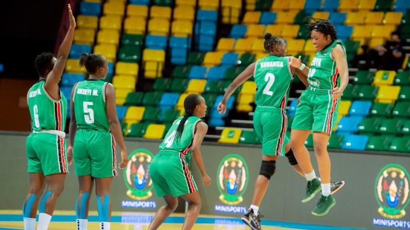 Kenya Lionesses in past action © FIBA