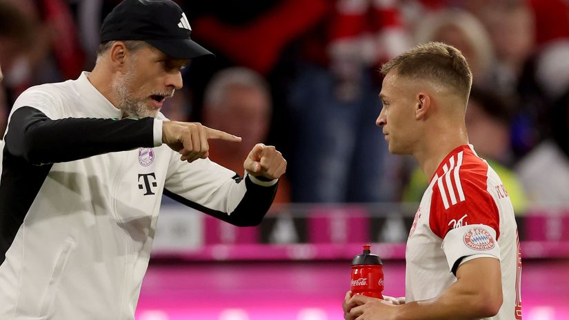 Tuchel and Kimmich back in 2023 (© Alexander Hassenstein/Getty Images)