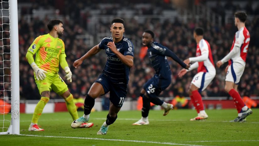 Watkins after scoring the equalizer (©Mike Hewitt/Getty Images)