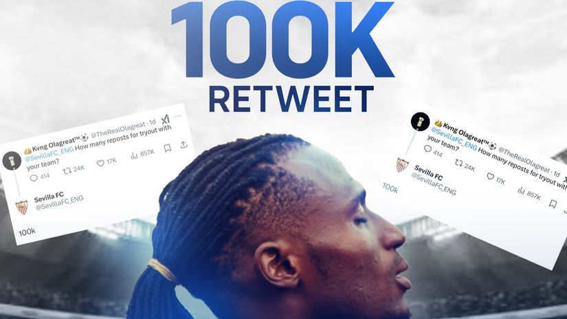 Can I play for you? Sure, get 100.000 retweets