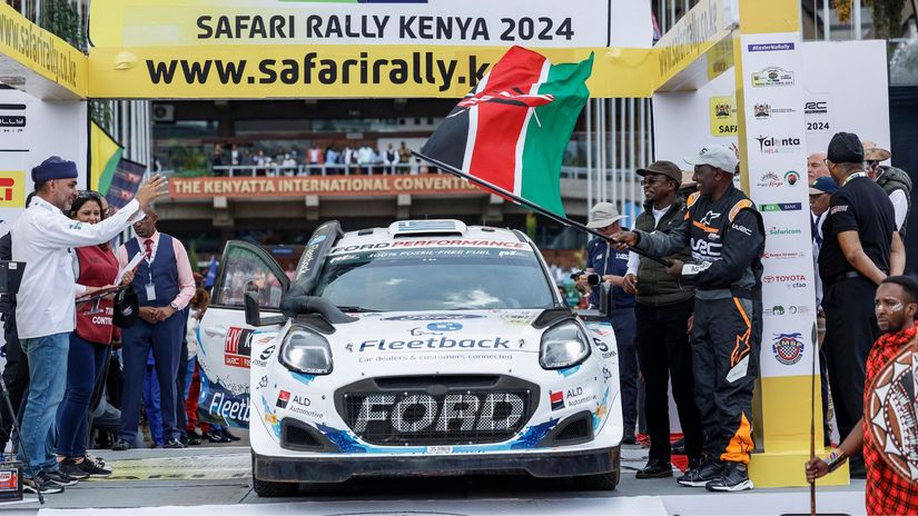 WRC Safari past action © AFP