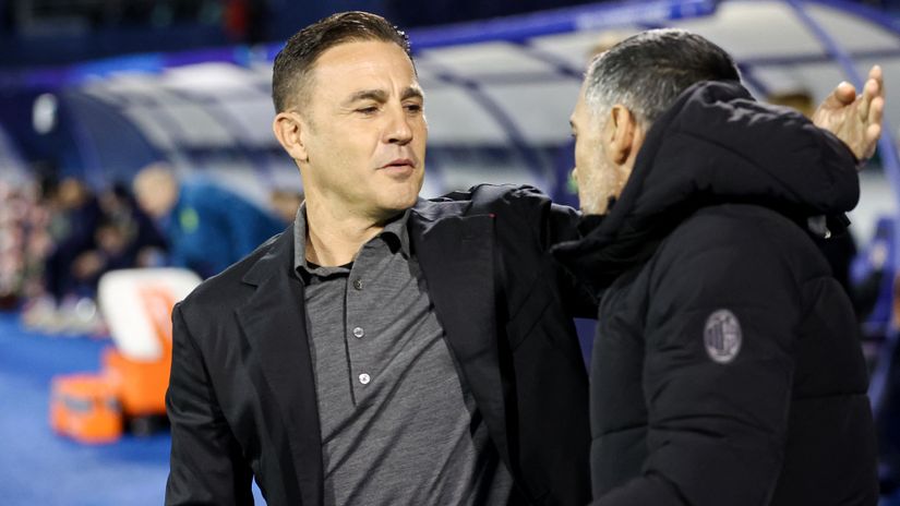 Fabio Cannavaro with Sergio Conceicao (©AFP)