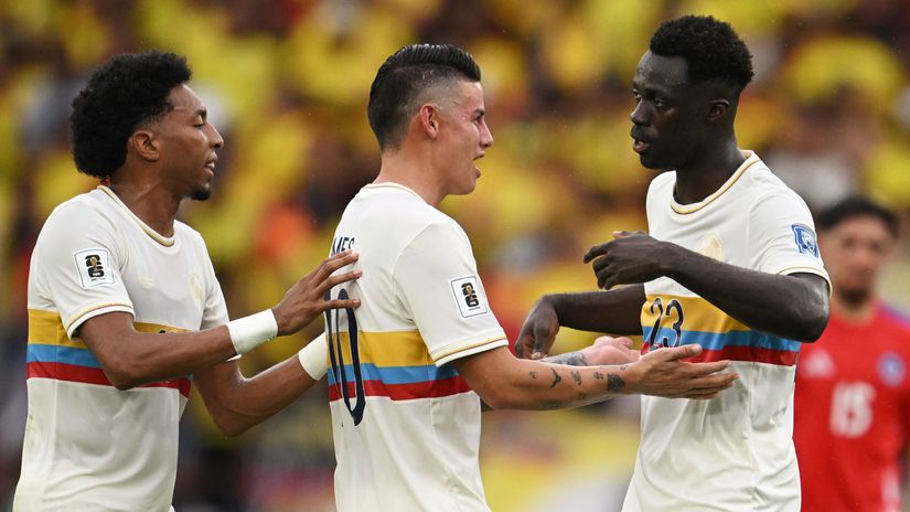 James Rodriguez in action for Colombia (©AFP)