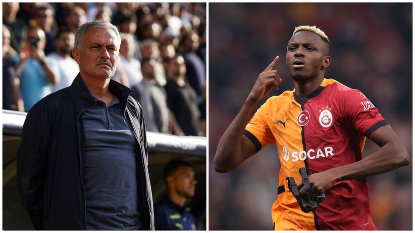 Mourinho and Osimhen will be among the biggest stars in the UEL play-offs (©Ahmad Mora/Getty Images)