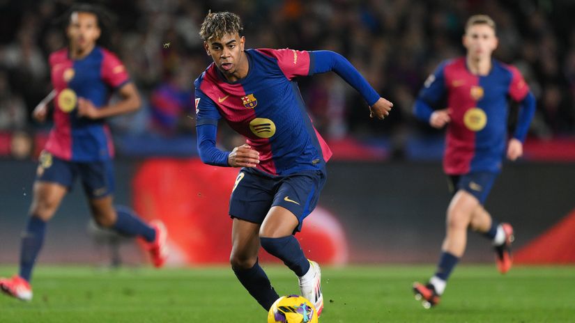 Lamine Yamal on the last match against Valencia (©Getty Images)