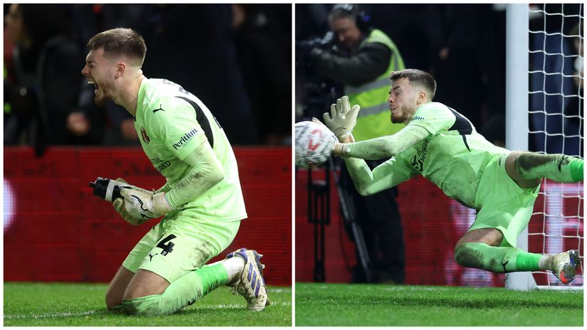 Josh Keeley of Leyton Orient was the hero in the penalty shootout against Derby County (©Richard Pelham/Getty Images)