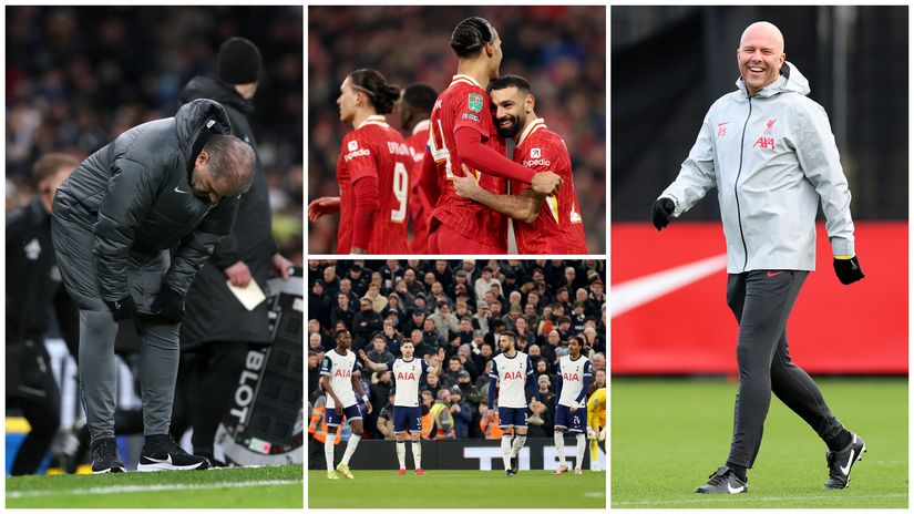Two different moods in Liverpool and Tottenham (©Getty Images)