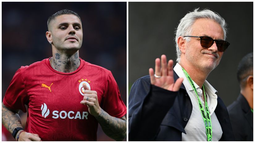 Mauro Icardi and Jose Mourinho (©Getty images sport)