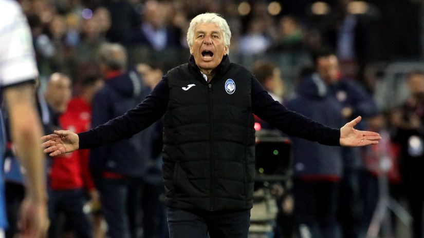 Gasperini was fuming after the final whistle (©Enrico Locci/Getty Images)