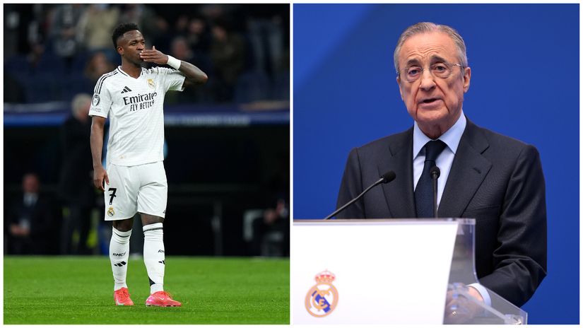 Vinicius Junior and Florentino Perez (©Getty Images)