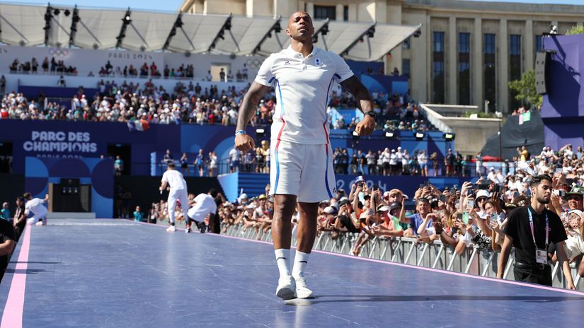 Thierry Henry during the Paris Olympics (©Luke Hales/Getty Images)