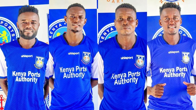 Makwata, Ouma, Halafu and Ng'ang'a © Bandari FC