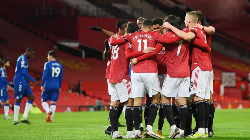 Manchester United players celebrating (©Getty Images)