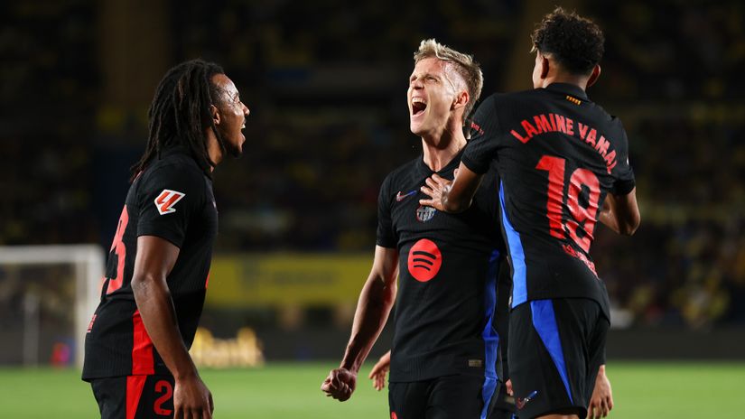 Barcelona players celebrating (©Getty Images)