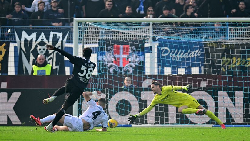 The moment of Diao's goal (©Gallo Images)