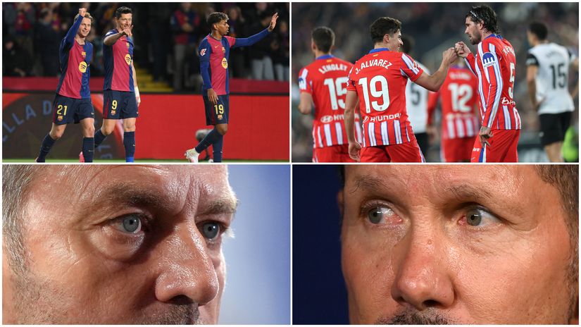 The derby match in the first semifinal match of Copa del Rey (©Getty Images)