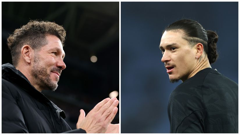 Diego Simeone and Darwin Nunez (©Getty images)