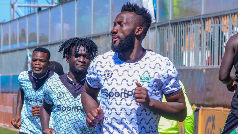 Bbaale warming up ©Gor Mahia