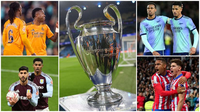 The throphy and contenders in the action tonight (©Getty images sport)