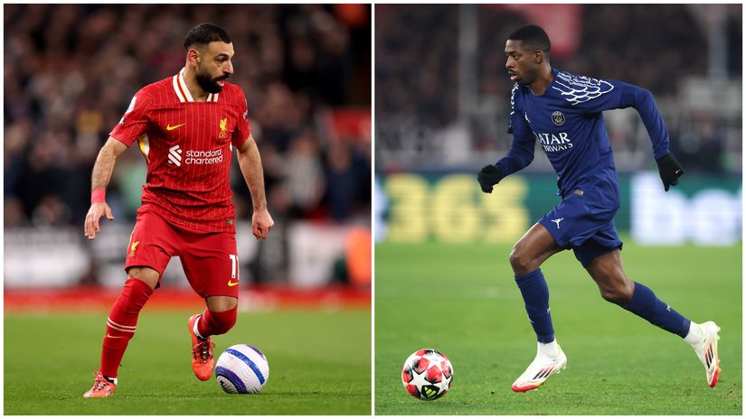 Salah vs Dembele (©Getty Images)