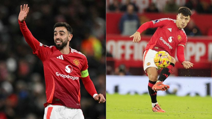 Bruno Fernades/ Lisandro Martinez ©AFP