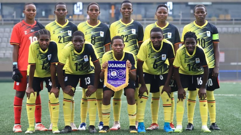 Uganda u17 pose for a photo before playing Kenya© FUFA
