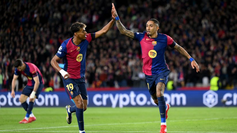 Lamine Yamal and Raphinha (©Getty Images)