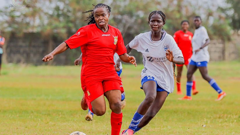 Rebecca Okwaro in action ©Kenya Police Bullets FC