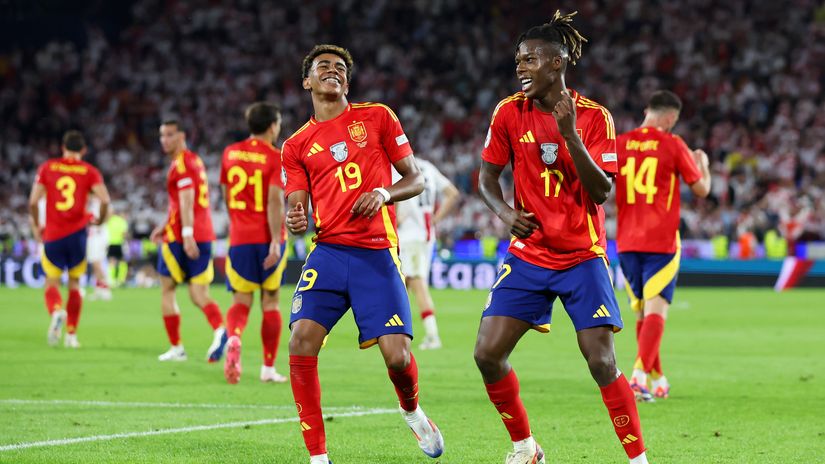 Lamine Yamal and Nico Williams (©Getty Images)