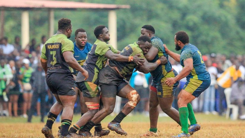 KCB's Kenya Cup clash against Kabras last weekend ©Tabby Nashipae
