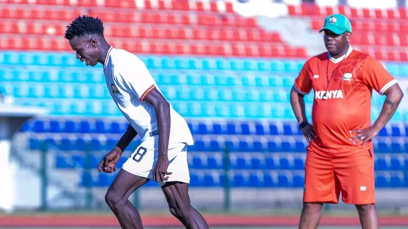  Edward Omondi and McCarthy © Harambee Stars