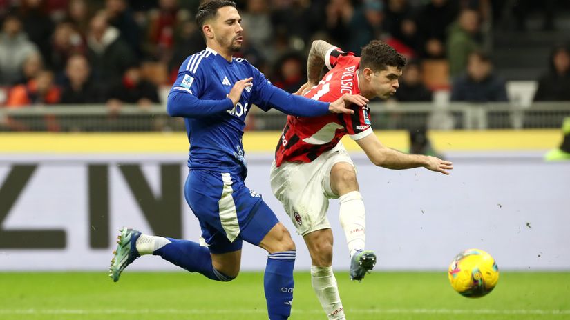Pulisic fires against Como (©Marco Luzzani/Getty Images)