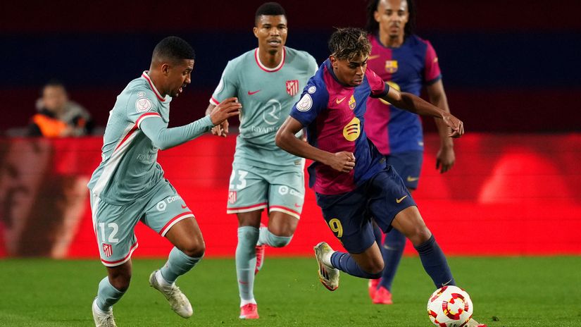 Yamal in action against Atletico Madrid recently (©Alex Caparros/Getty Images)