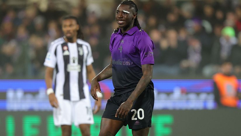 Moise Kean against his former side (©Gabriele Maltinti/Getty Images)