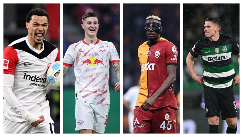 Ekitike, Sesko, Osimhen, Gyokeres (©AFP)