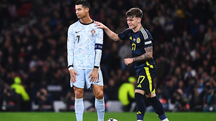 Cristiano on his international duty (©Euan Cherry/Getty Images)