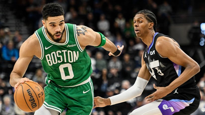 Jayson Tatum in action (©Getty Images)