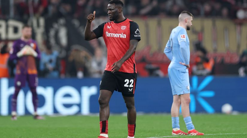 Boniface against Bochum (©Lars Baron/Getty Images)