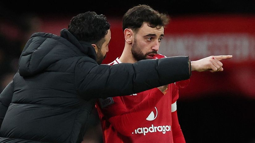 Ruben Amorim and Bruno Fernandes (©Getty Images)