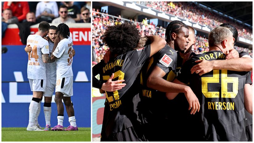 Buendia and Dortmund players celebrate (©Getty Images)