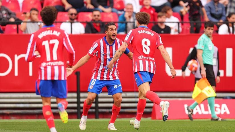 Atletico Madrid player celebrating (©Getty Images)