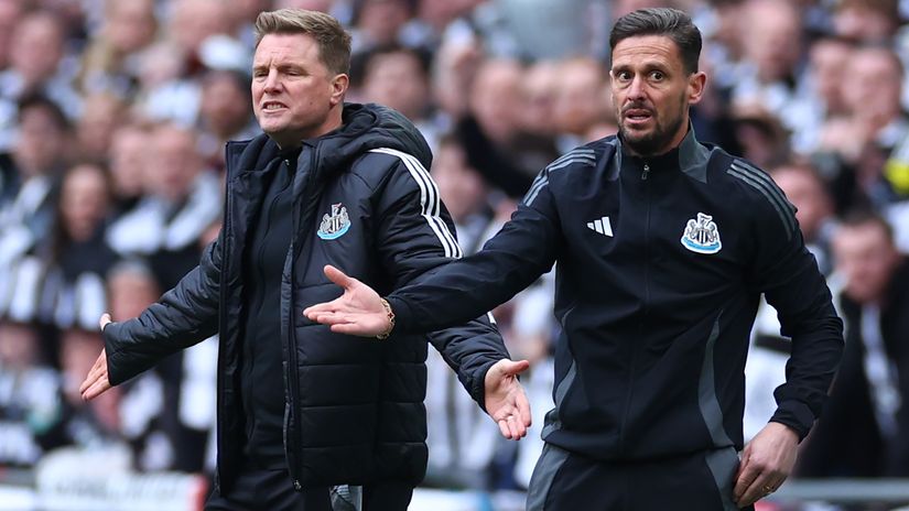 Eddie Howe and Jason Tindall (©Chris Brunskill/Getty Images/Gallo Images)