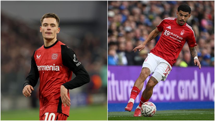 Florian Wirtz and Morgan Gibbs-White (©Getty Images)