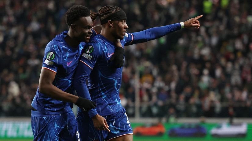 Tyrique George and Noni Madueke (©Gallo Images)