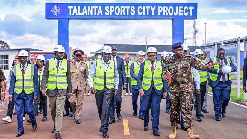 President Ruto's promise during impromptu visit at Talanta Sports Stadium [PHOTOS]