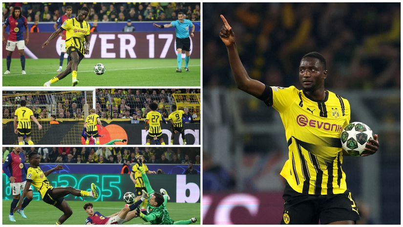 Guirassy tormented Barca last night (©Getty Images)