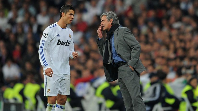 Cristiano and Mourinho during their spell in Madrid (©Jasper Juinen/Getty Images)