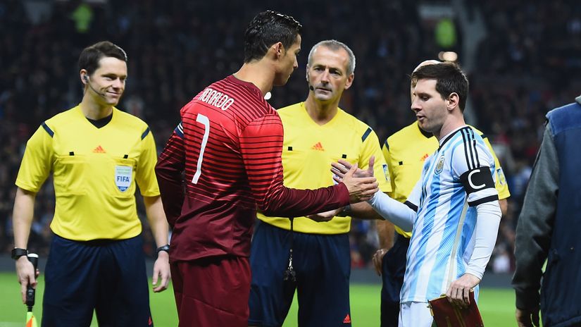 Cristiano Ronaldo and Lionel Messi (©Getty Images)