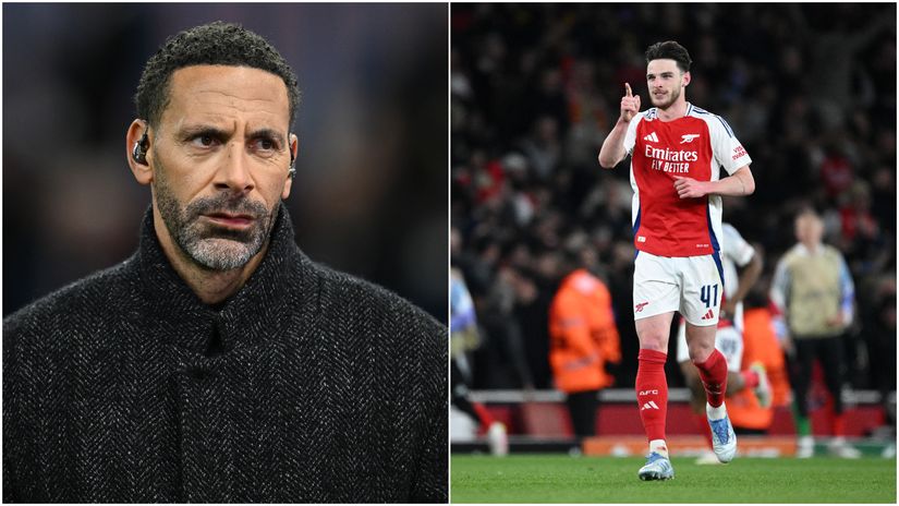 Rio Ferdinand and Declan Rice (©Getty Images)