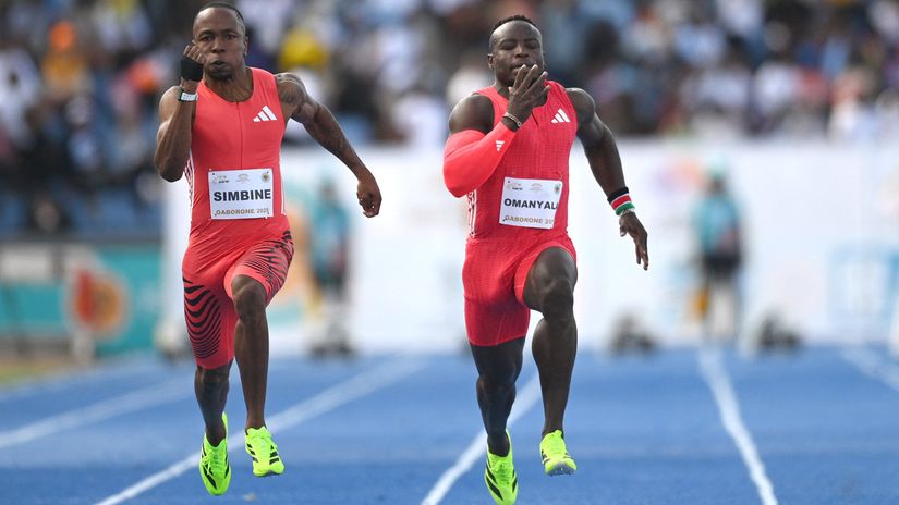 Ferdinand Omanyala and Akani Simbine ©AFP